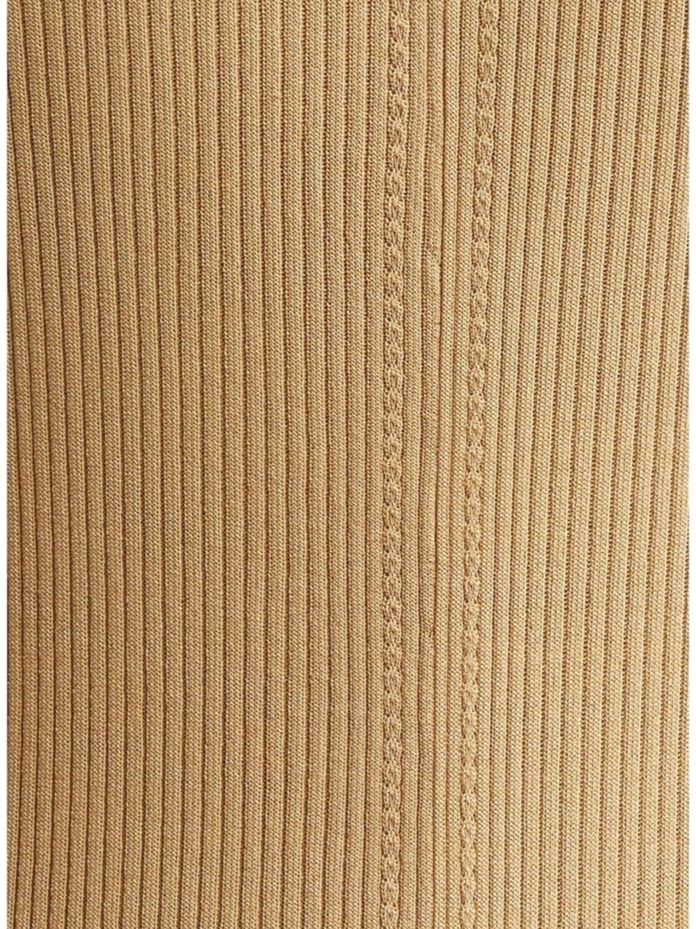 Proenza Shoulder Ribbed Button-Front Maxi Dress. Ribbed Button-Front Brown Maxi - Picture 6 of 6